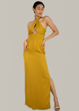 Load image into Gallery viewer, Womens Crossover Neck Maxi Evening Dress

