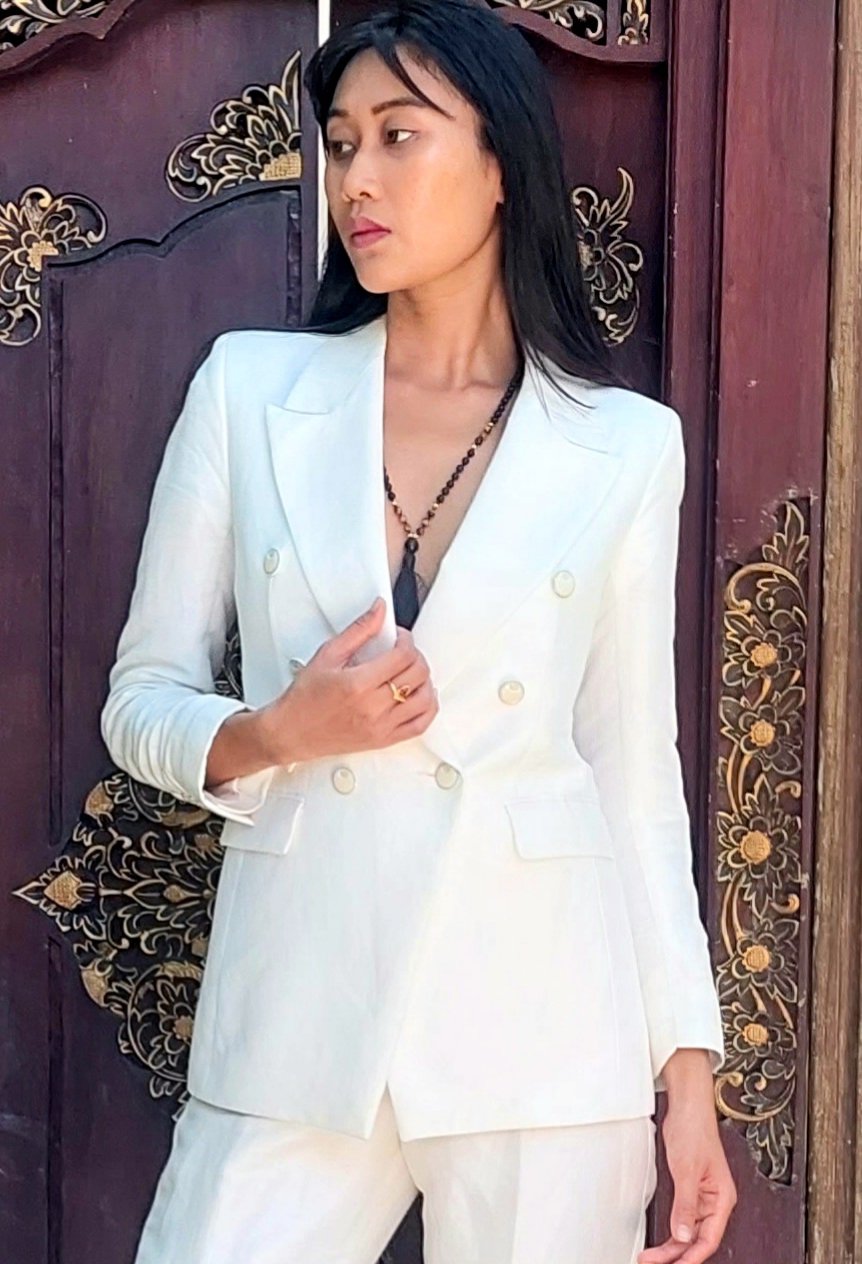 Womens Double Breasted Tailored Suit