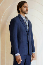 Load image into Gallery viewer, Mens Linen Blazer Patch Pocket

