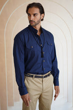 Load image into Gallery viewer, Mens Shirt Mandarin Collar 100% Cotton
