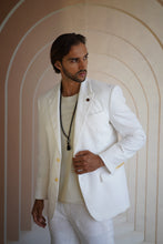 Load image into Gallery viewer, Mens Two Button 100% Belgium Linen Suit
