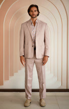 Load image into Gallery viewer, Mens Tailored Two Button Linen Blend Suit
