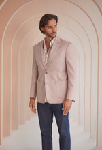 Load image into Gallery viewer, Mens Tailored Two Button Linen Blend Suit
