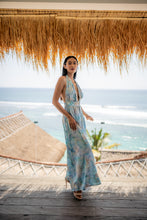 Load image into Gallery viewer, Womens Halter Neck Printed Maxi Dress
