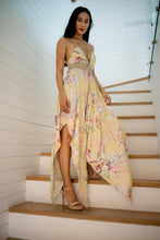 Load image into Gallery viewer, Womens Bikini Top Hanky Hem Maxi Dress
