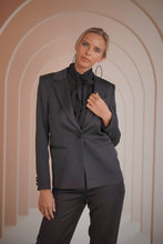 Load image into Gallery viewer, Womens Tailored Satin Evening Suit
